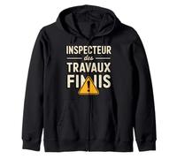 Humour Papa Papy | Inspecteur des Travaux Finis Sweat à Capuche