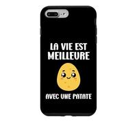 Humour patates Mignonne La Vie est Meilleure avec Une patate Coque pour iPhone 7 Plus/8 Plus