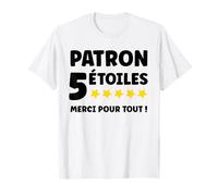 Humour Patron 5 étoiles Merci pour Tout Départ Super Patron T-Shirt