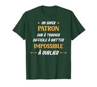 Humour Patron Homme Original Super Patron T-Shirt, Homme, Vert Forêt, M