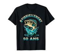 Humour Pêche O'Fishiellement 50 Ans Anniversaire Pêcheur T-Shirt