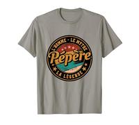 Humour Pépère Homme Mythe Légende Idée Anniversaire Papa T-Shirt, Homme, Ardoise, 3XL