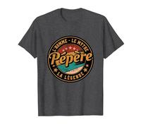 Humour Pépère Homme Mythe Légende Idée Anniversaire Papa T-Shirt, Homme, Chiné Foncé, 4XL