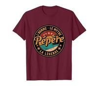 Humour Pépère Homme Mythe Légende Idée Anniversaire Papa T-Shirt, Homme, Marron, S