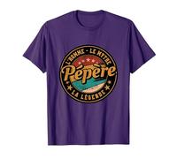 Humour Pépère Homme Mythe Légende Idée Anniversaire Papa T-Shirt, Homme, Violet, S