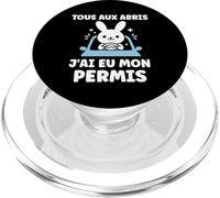 Humour permis de Conduire Tous aux abris J'Ai Mon Permis PopSockets PopGrip pour MagSafe