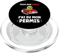 Humour permis de Conduire Tous aux abris J'Ai Mon Permis PopSockets PopGrip pour MagSafe
