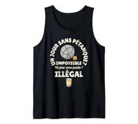 Humour pétanque Pastis idée Cadeau Jeu de Boule apéro Débardeur