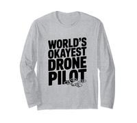 Humour Pilote Okayest Done au Monde Manche Longue