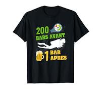 Humour Plongée sous marine : 200 bar - 1 bar - débriefing T-Shirt
