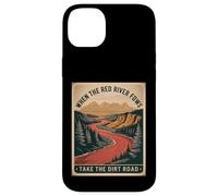 Humour pour Adulte avec Inscription « When The River Flows Take Dirt Road » Coque pour iPhone 14 Plus