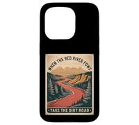 Humour pour Adulte avec Inscription « When The River Flows Take Dirt Road » Coque pour iPhone 15 Pro