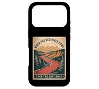 Humour pour Adulte avec Inscription « When The River Flows Take Dirt Road » Coque pour iPhone 17 Pro