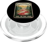 Humour pour Adulte avec Inscription « When The River Flows Take Dirt Road » PopSockets PopGrip pour MagSafe