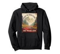 Humour pour Adulte avec Inscription « When The River Flows Take Dirt Road » Sweat à Capuche