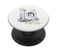 Humour pour Amateurs de Musique et système sonore pour Audiophile PopSockets PopGrip Adhésif