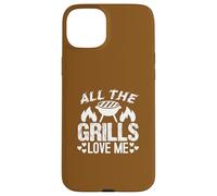 Humour pour Les Amateurs de Barbecue All The Grills Coque pour iPhone 15 Plus