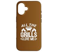 Humour pour Les Amateurs de Barbecue All The Grills Coque pour iPhone 16