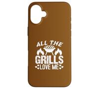Humour pour Les Amateurs de Barbecue All The Grills Coque pour iPhone 16 Plus