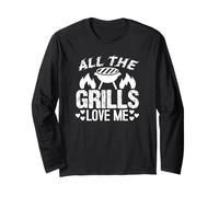 Humour pour Les Amateurs de Barbecue All The Grills Manche Longue