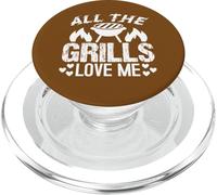 Humour pour Les Amateurs de Barbecue All The Grills PopSockets PopGrip pour MagSafe