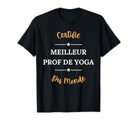 Humour prof de yoga homme Certifié meilleur prof de yoga T-Shirt