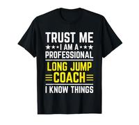 Humour Professionnel de Coach de Saut Long Amusant T-Shirt Graphique avec Valeur