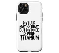 Humour Prothèse du Genou Titane Chirurgie Genou Coque pour iPhone 11 Pro