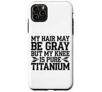 Humour Prothèse du Genou Titane Chirurgie Genou Coque pour iPhone 11 Pro Max