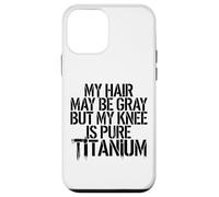 Humour Prothèse du Genou Titane Chirurgie Genou Coque pour iPhone 12 Mini