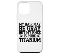Humour Prothèse du Genou Titane Chirurgie Genou Coque pour iPhone 12 Mini