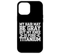 Humour Prothèse du Genou Titane Chirurgie Genou Coque pour iPhone 12 Pro Max