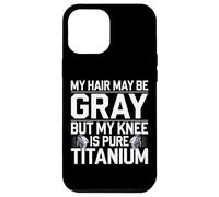 Humour Prothèse du Genou Titane Chirurgie Genou Coque pour iPhone 12 Pro Max