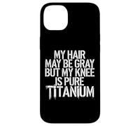 Humour Prothèse du Genou Titane Chirurgie Genou Coque pour iPhone 14 Plus