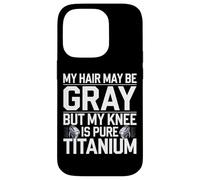 Humour Prothèse du Genou Titane Chirurgie Genou Coque pour iPhone 14 Pro
