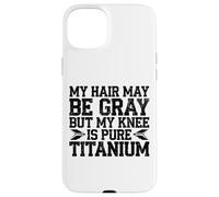 Humour Prothèse du Genou Titane Chirurgie Genou Coque pour iPhone 15 Plus