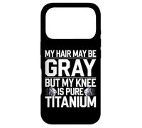 Humour Prothèse du Genou Titane Chirurgie Genou Coque pour iPhone 17 Pro