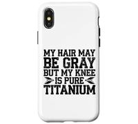 Humour Prothèse du Genou Titane Chirurgie Genou Coque pour iPhone X/XS