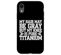 Humour Prothèse du Genou Titane Chirurgie Genou Coque pour iPhone XR