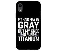 Humour Prothèse du Genou Titane Chirurgie Genou Coque pour iPhone XR