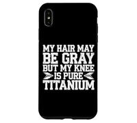 Humour Prothèse du Genou Titane Chirurgie Genou Coque pour iPhone XS Max