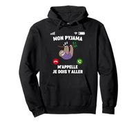 Humour Pyjama M'appelle | Animal Paresseux Nuit Dormir Sweat à Capuche