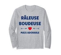 Humour râleuse Amour Drole Femme adorale râleuse boudeuse Manche Longue