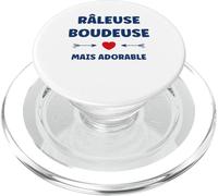 Humour râleuse Amour Drole Femme adorale râleuse boudeuse PopSockets PopGrip pour MagSafe