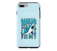 Humour rétro Amusant Requin océan Plage Amoureux Bite Me Summer Humor Coque pour iPhone 7 Plus/8 Plus