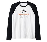 Humour Robot IA Tout connaissant Manche Raglan