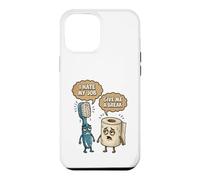 Humour Salle de Bain Humour Brosse à Dents Papier Toilette Meme Coque pour iPhone 12 Pro Max