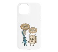 Humour Salle de Bain Humour Brosse à Dents Papier Toilette Meme Coque pour iPhone 15