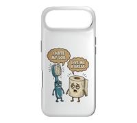 Humour Salle de Bain Humour Brosse à Dents Papier Toilette Meme Coque pour iPhone Air