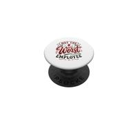 Humour Sarcastique de Bureau Not The Worst Employee PopSockets PopGrip Adhésif